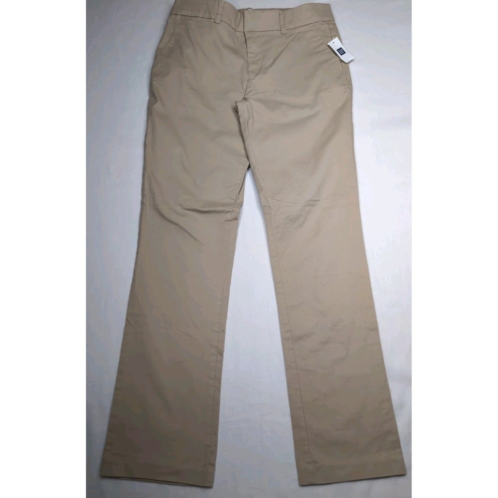 Gap Women's 2/26R Tan Khakis Straight Leg Office Work Uniform Trousers